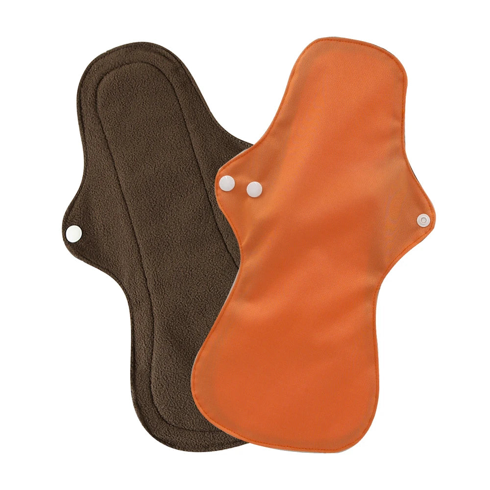 Menstrual Pads Heavy Flow Reusable Waterproof Panty Liner Bamboo Charcoal Sanitary Napkin Washable Overnight Period Cloth Pads