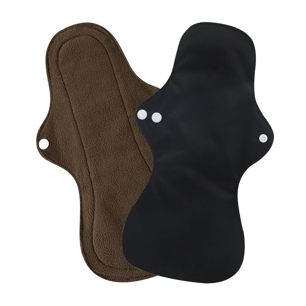 Menstrual Pads Heavy Flow Reusable Waterproof Panty Liner Bamboo Charcoal Sanitary Napkin Washable Overnight Period Cloth Pads