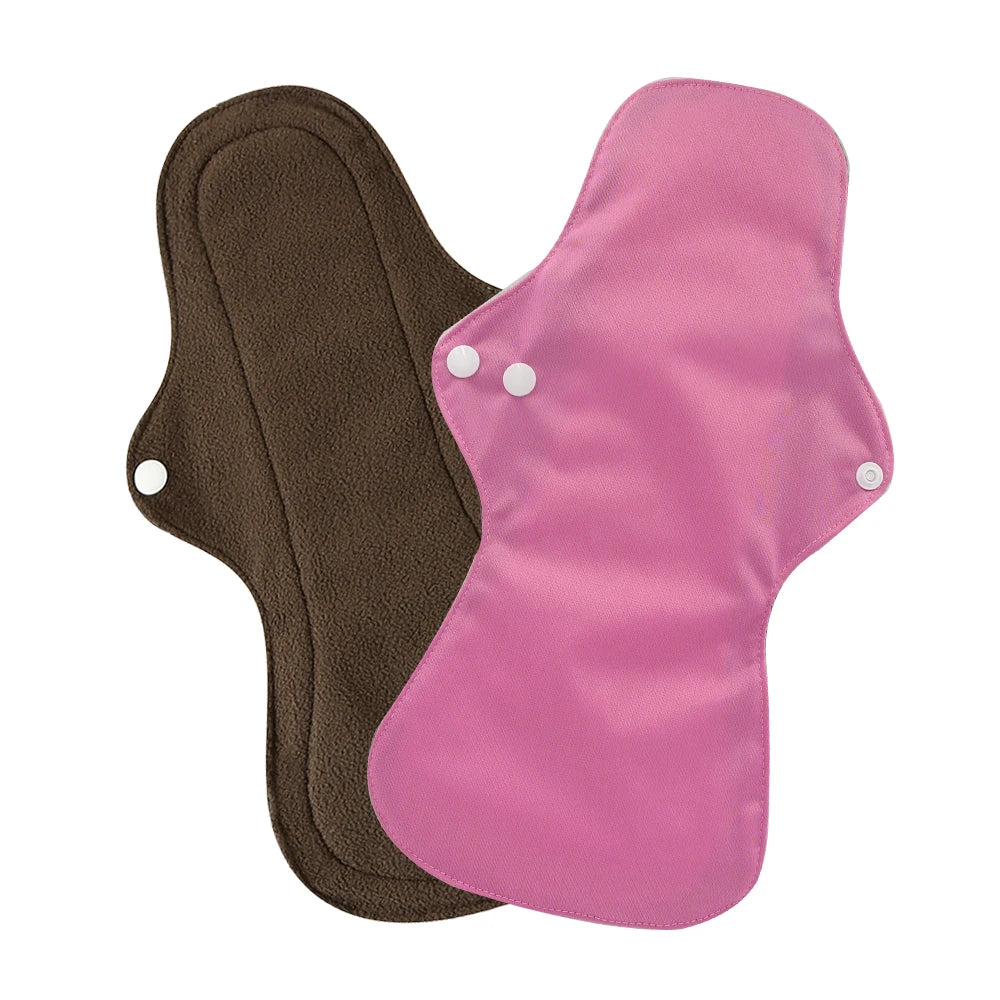 Menstrual Pads Heavy Flow Reusable Waterproof Panty Liner Bamboo Charcoal Sanitary Napkin Washable Overnight Period Cloth Pads
