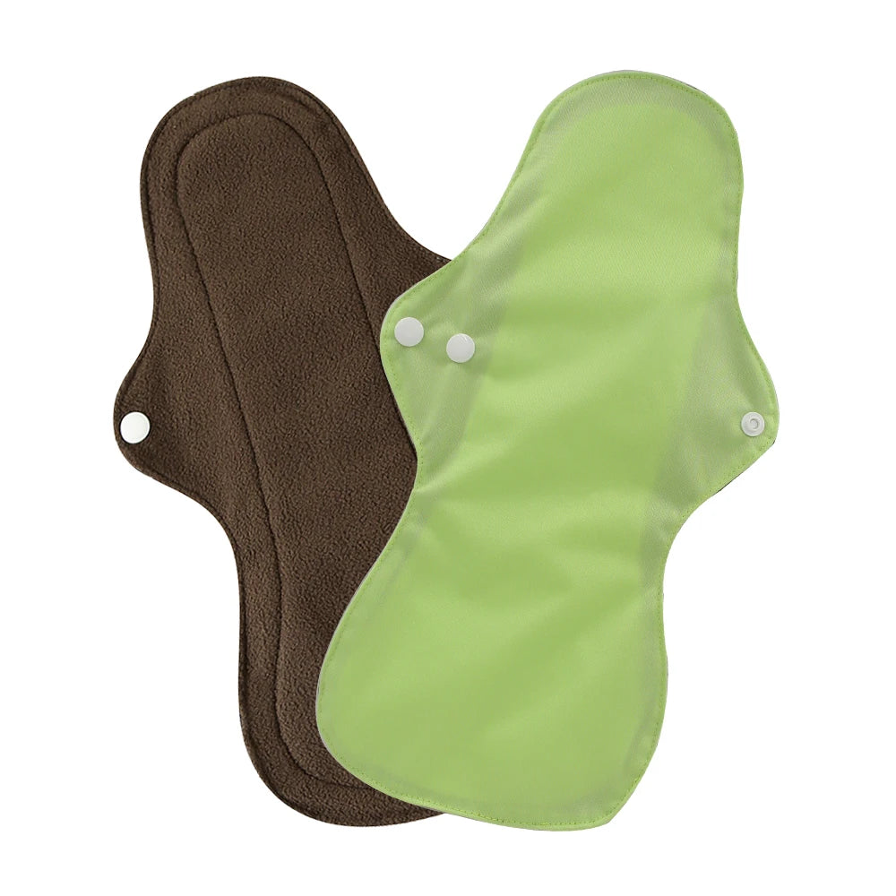 Menstrual Pads Heavy Flow Reusable Waterproof Panty Liner Bamboo Charcoal Sanitary Napkin Washable Overnight Period Cloth Pads