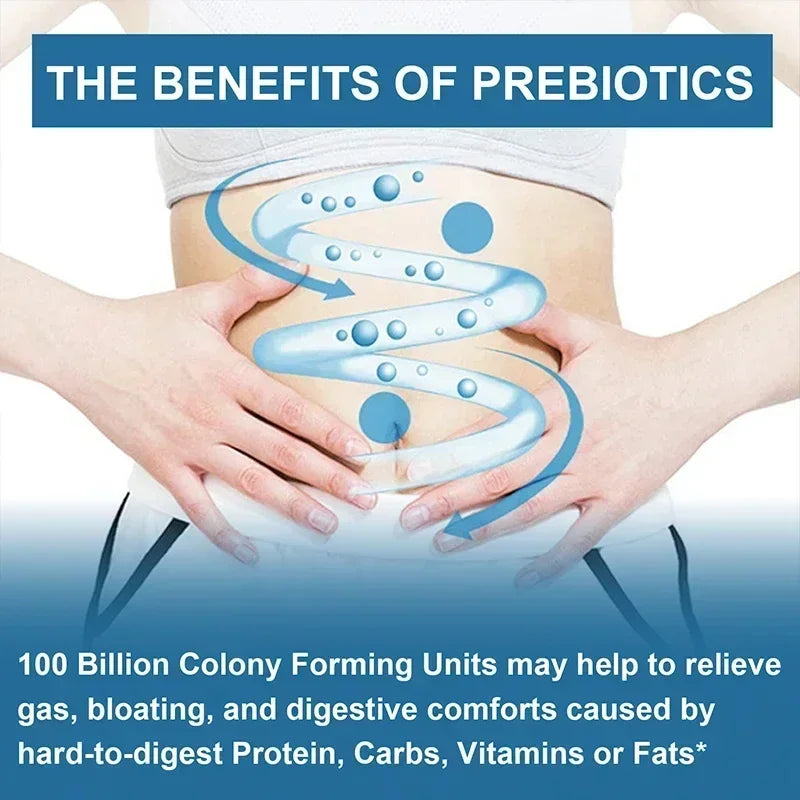 Probiotics 100 Billion CFU - Promotes Intestinal Health, Balances Intestinal Flora, Enhanced Digestive System Function