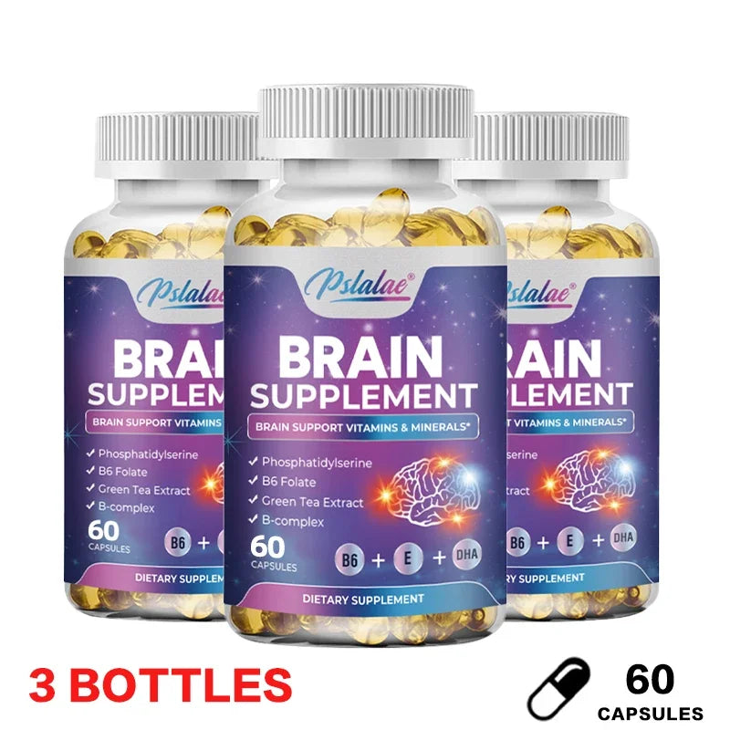 Brain Supplement - Supports Brain Health, Cognitive Function, Improves Mental Clarity, and Boosts Memory and Concentration