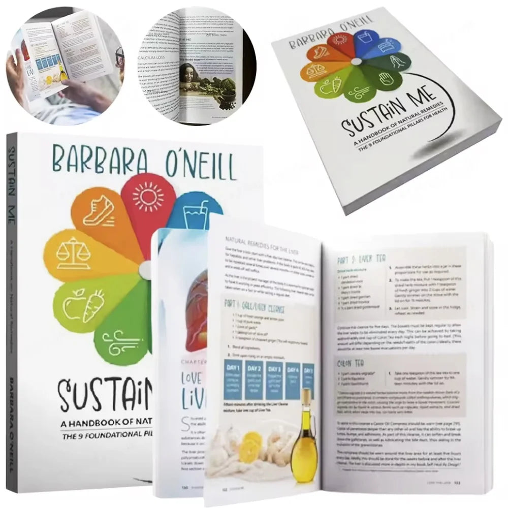 Sustain Me by Barbara O'Neill The 9 Foundational Pillars for Health Guide Book A Handbook of Natural Remedies in English