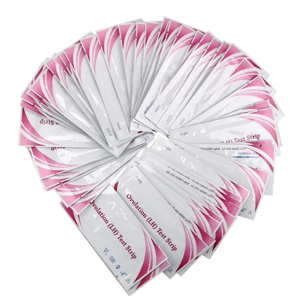 20Pcs Women LH Ovulation Test Strips Over 99% Accuracy Quick Response Fertility Ovulation Tests Strips Home Urine Measuring Kits