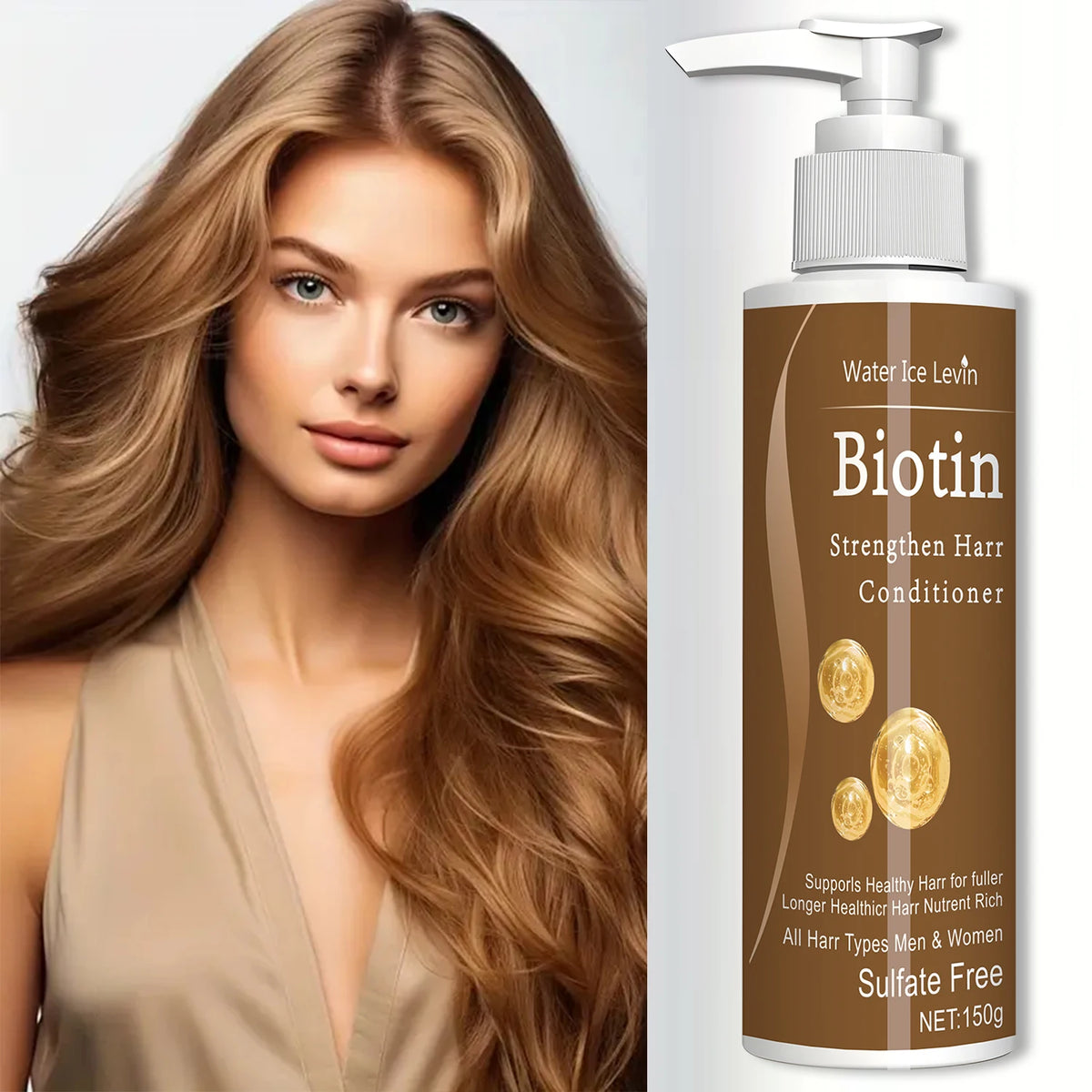 Biotin Hair Care Products |   Anti-Curl, Suitable for Dry and Damaged Hair, Fortified Split Ends |   Heat Protection, Oil Control and Moisturizing |   Add Luster