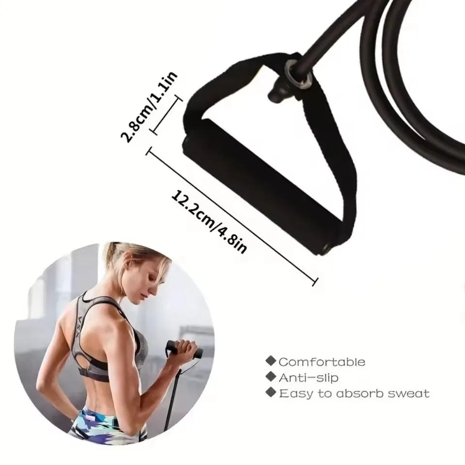 Resistance Bands With Handles Exercise Workout Fitness Band Pull Rope For Men Women Strength Training Equipment At Home