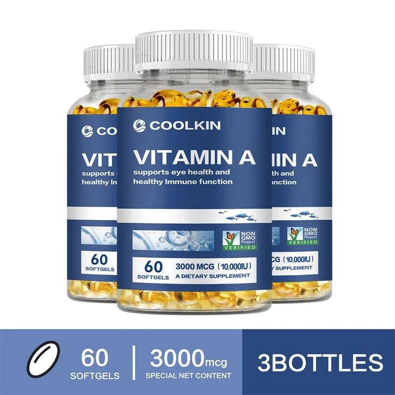 Vitamin A 10000 IU - Supports Eye and Skin Health and Boosts Immunity