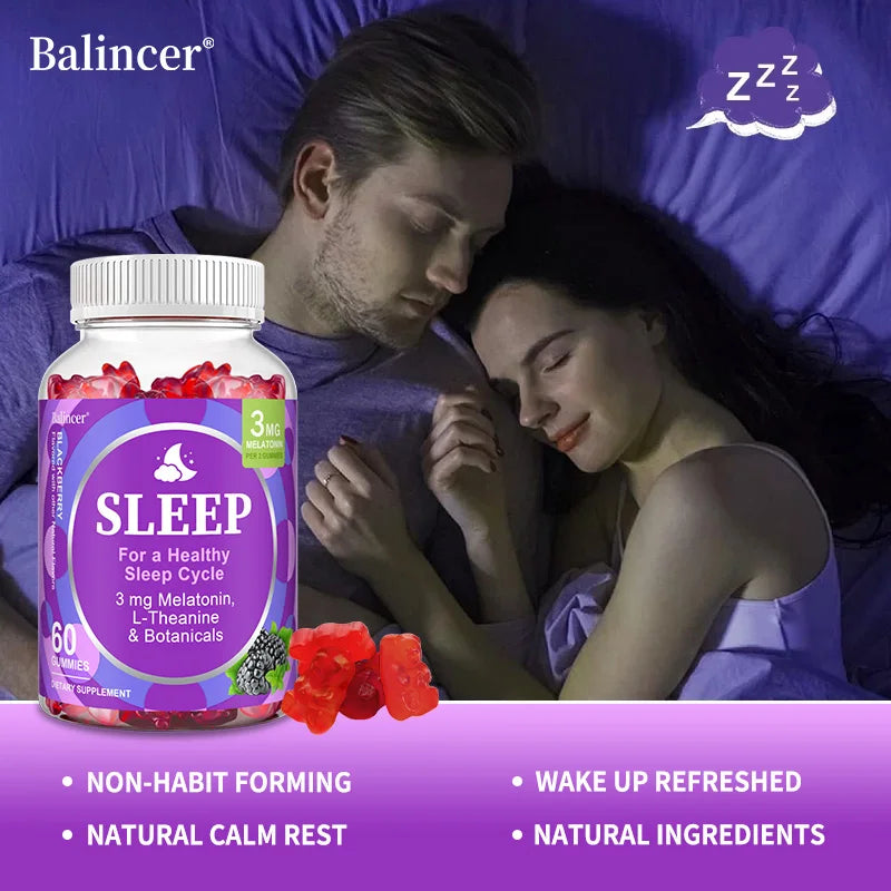 Melatonin Gummies - 3mg, Improve Sleep Quality and Support Deep Sleep, Relaxation During Sleep, Promotes Falling Asleep Quickly