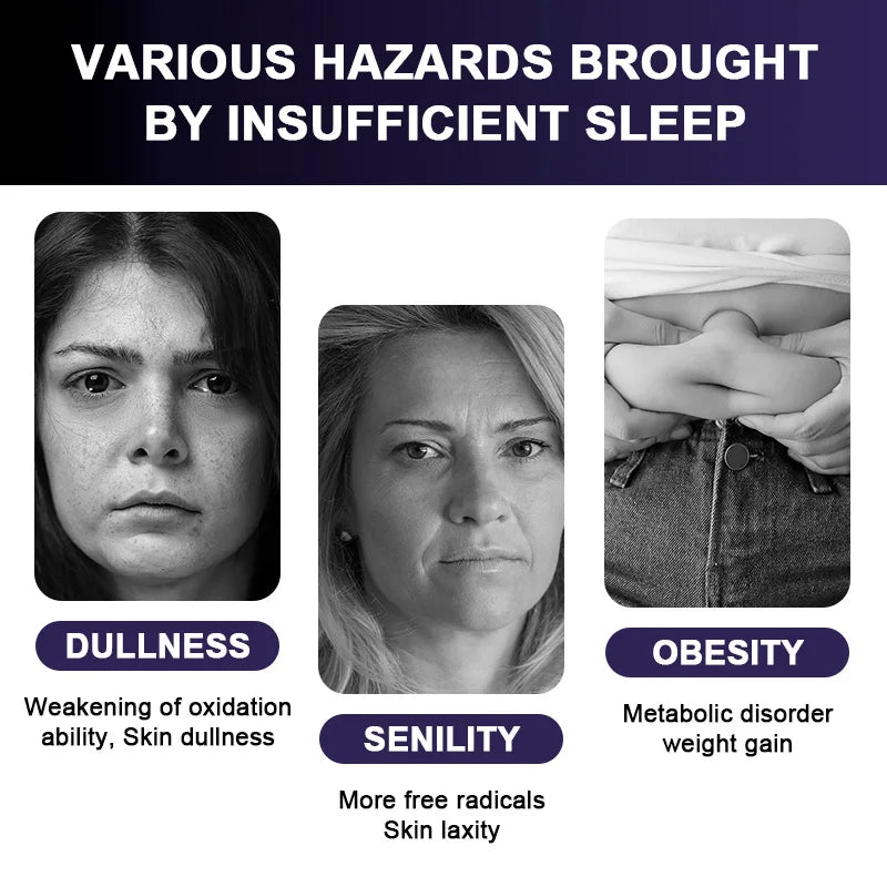 Melatonin Capsules - Relieve Insomnia, Help Improve Sleep Quality, Reduce Waking Time, Help Deep Sleep Beauty Healthy Food