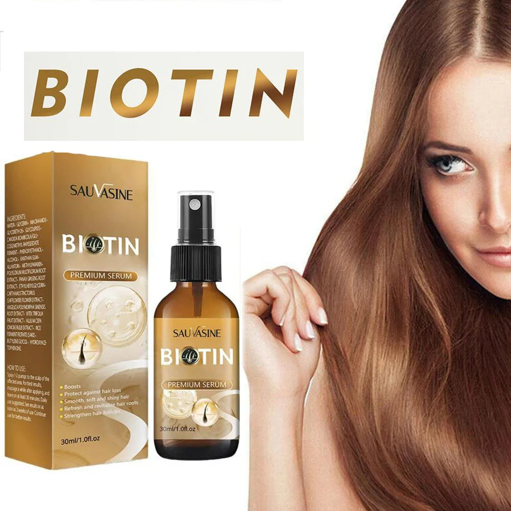 Biotin Hair Thickening Serum For Hair Growth And Volume Hair Loss Prevention And Fine Hair Texturizing Spray Strengthening Hair