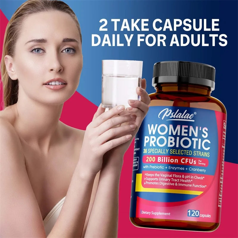 Probiotics for Women - with Prebiotics, Enzymes &amp; Cranberry, Vaginal Health, Urinary Tract Support, Improved Digestion