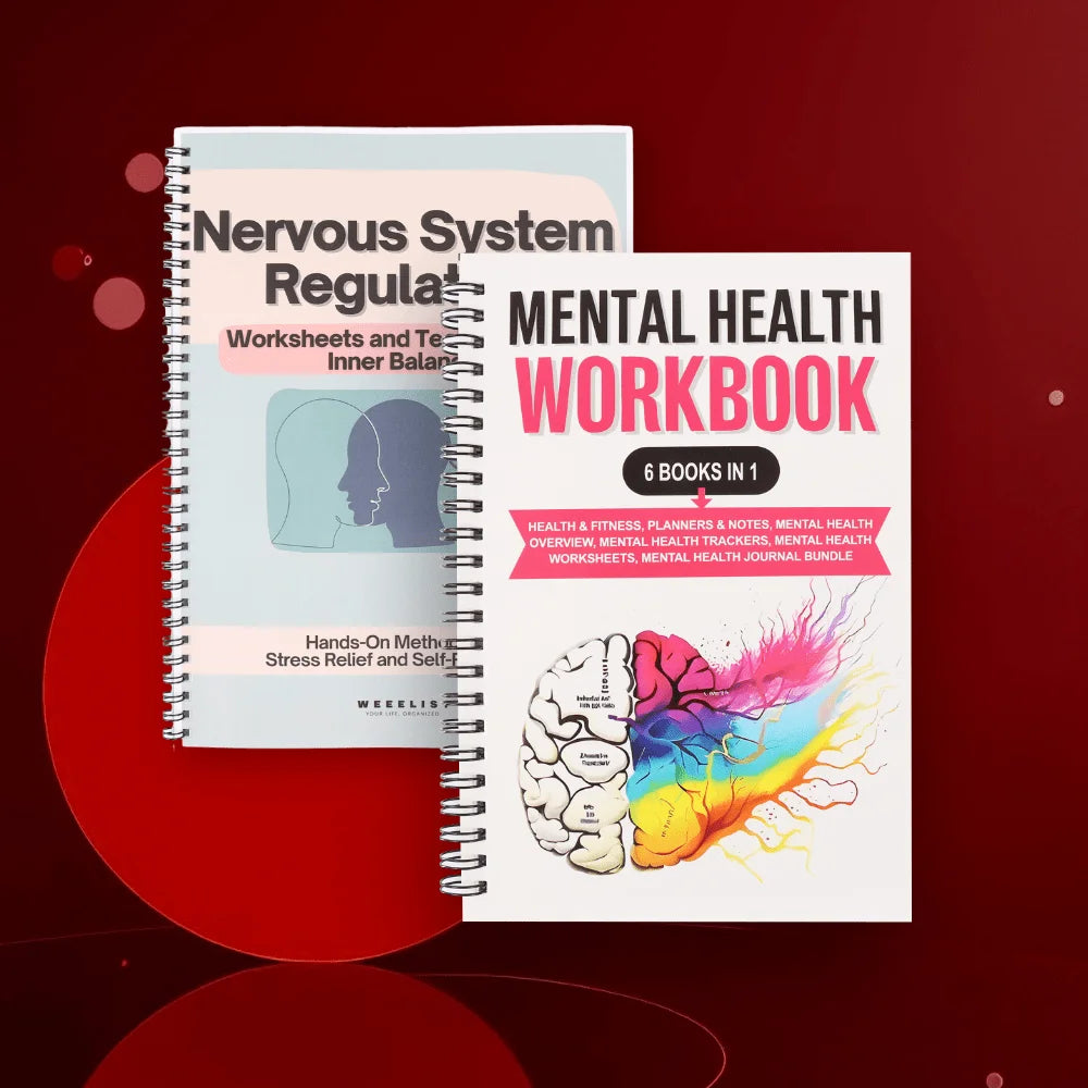 Adult Mental Health 6-in-1 Self-care Diaries Cognitive Behavior Exercises Relaxation Techniques And Daily Health Plans Book