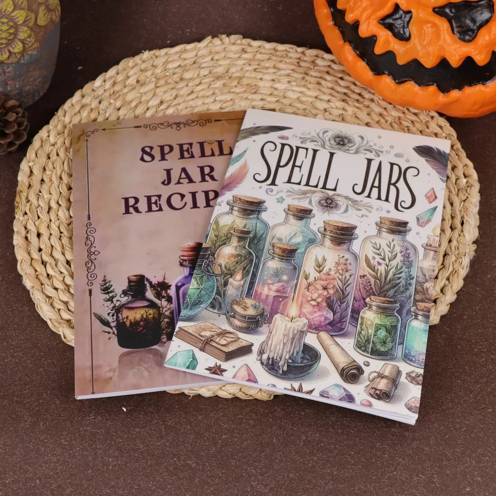 2 Ancient Herbal Magic Books - Detailed Picture Guide to Magical Herbs - Perfect for Birthdays, New Years, and Party Decorations