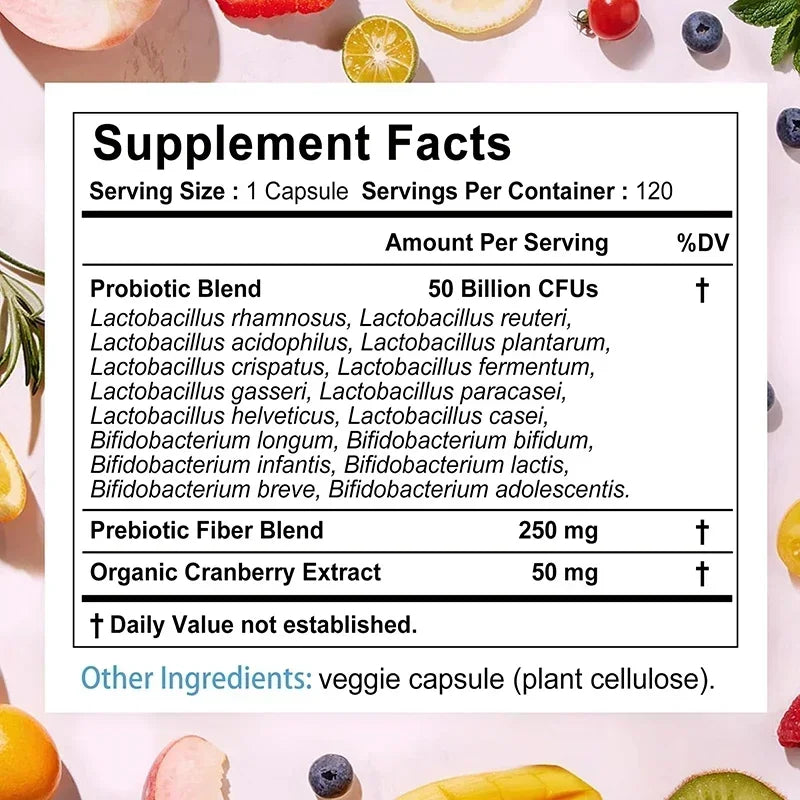 Women’s Probiotic - Supports Digestive and Immune Health, Promotes Urinary Tract Health, Balances Probiotics, and Boosts Energy