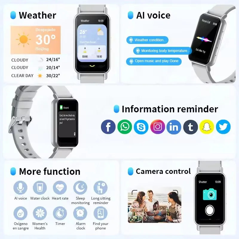 2025 New Watch 5 Men Smart Watch 100+Sports Mode Track Bluetooth Call Heart rate Waterproof Sport Fitness Smart bracelet Women