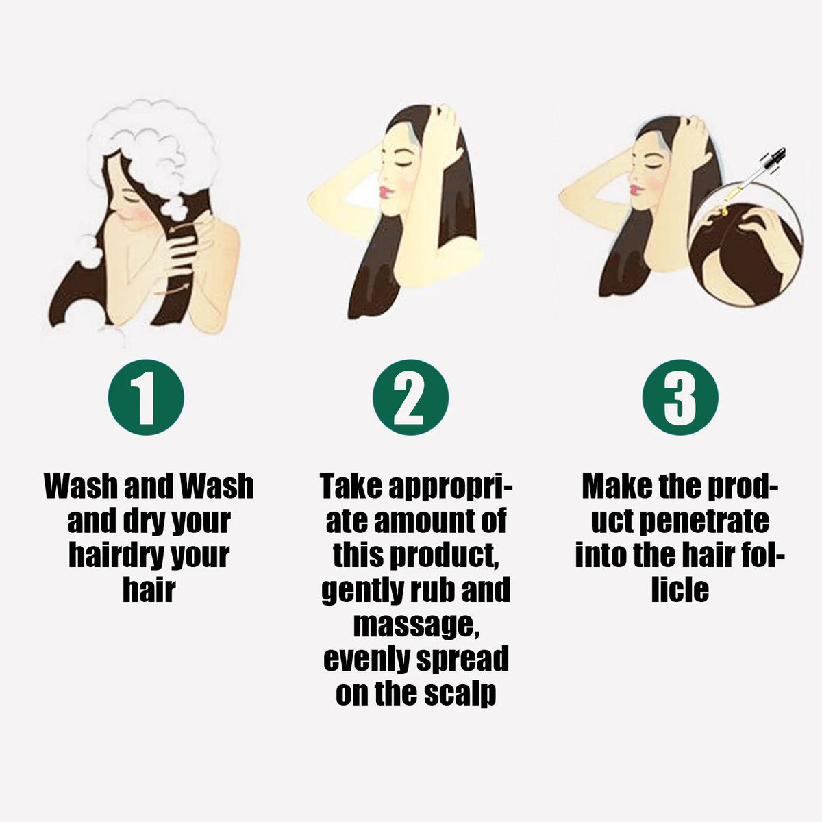 Biotin Hair Spray Anti Hair Loss Treatment Baldness Repair Beard Eyelash Fast Growth Serum Dense Thicker Regrowth  Hair Care