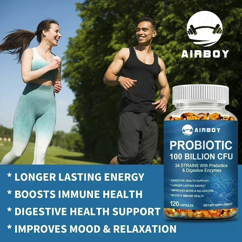 Probiotics 100 Billion CFU - Promotes Intestinal Health, Balances Intestinal Flora, Enhanced Digestive System Function