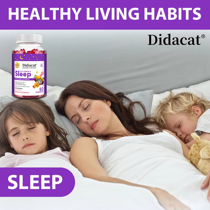 Sleep Gummies - with Melatonin, Help Children Fall Asleep Naturally, Combat Insomnia, Boost Immunity, and Improve Sleep