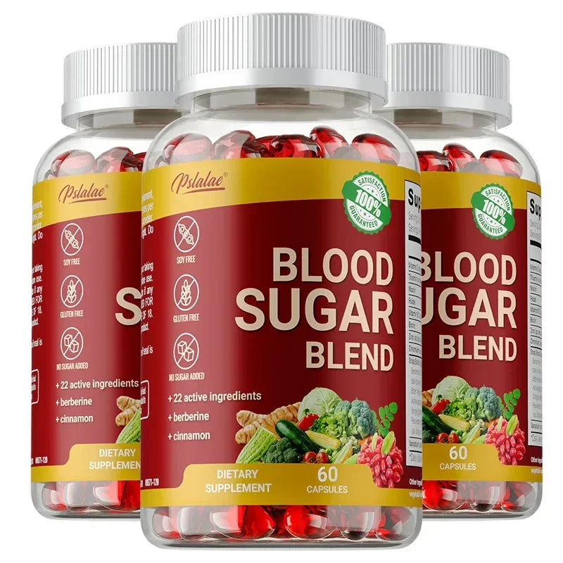 Blood Sugar Blend Capsules - Metabolic Health and Energy, Antioxidant, Maintains Healthy Blood Sugar