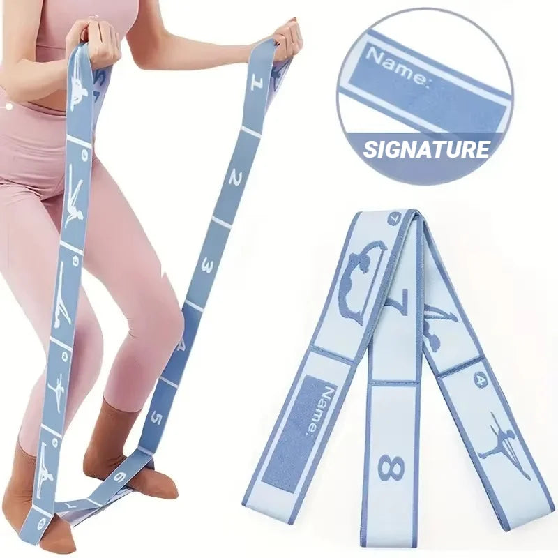 Resistance Band Yoga Auxiliary Stretching Belt Adult Latin Training Elastic Bands Beginner Pilates Dance Loop Fitness Tension