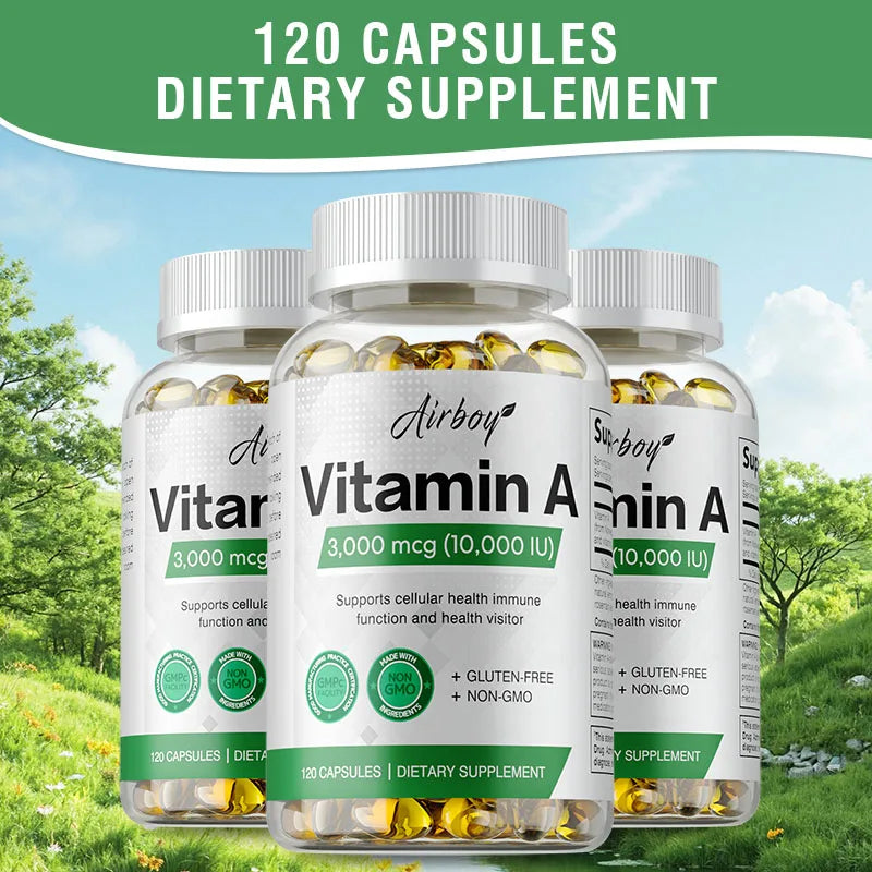 Vitamin A - Supports Healthy Skin & Eyes ,Antioxidant Activity and Immune System & Reproductive Function