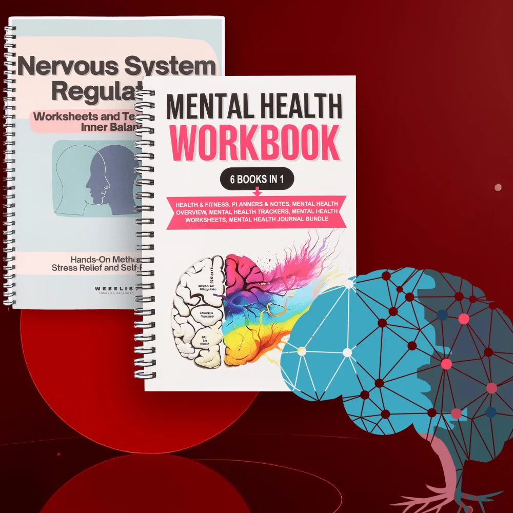 Adult Mental Health 6-in-1 Self-care Diaries Cognitive Behavior Exercises Relaxation Techniques And Daily Health Plans Book