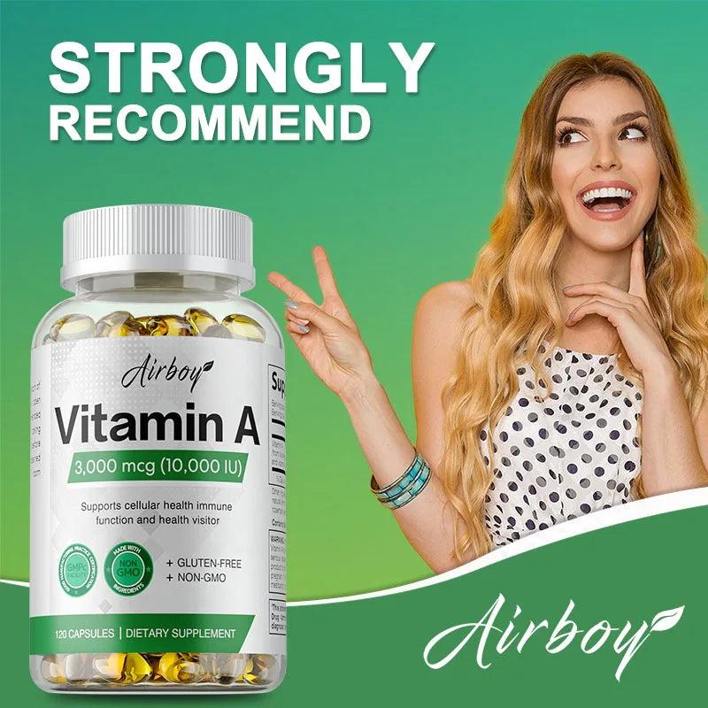 Vitamin A - Supports Healthy Skin &amp; Eyes ,Antioxidant Activity and Immune System &amp; Reproductive Function