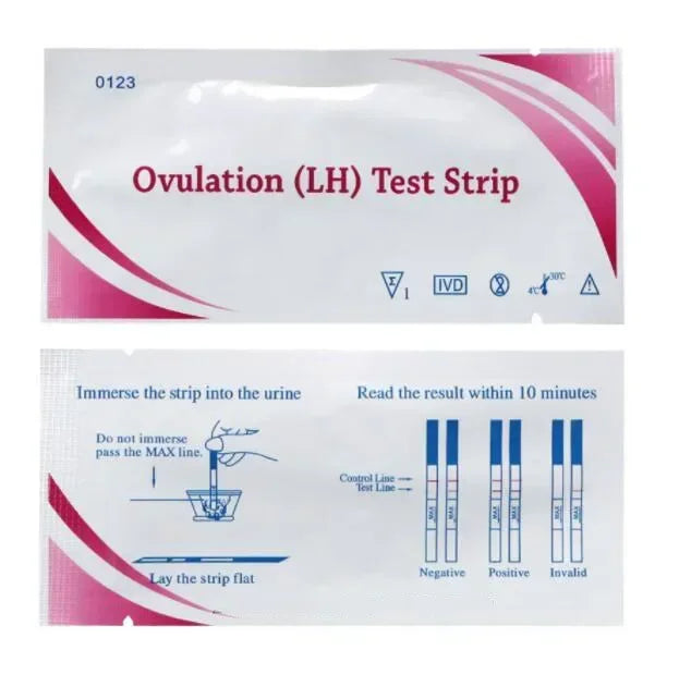 100Pcs LH Ovulation Tests Household Strips Urine Test Over 99% Accuracy Test Kit Strips Pregnancy Test First Response