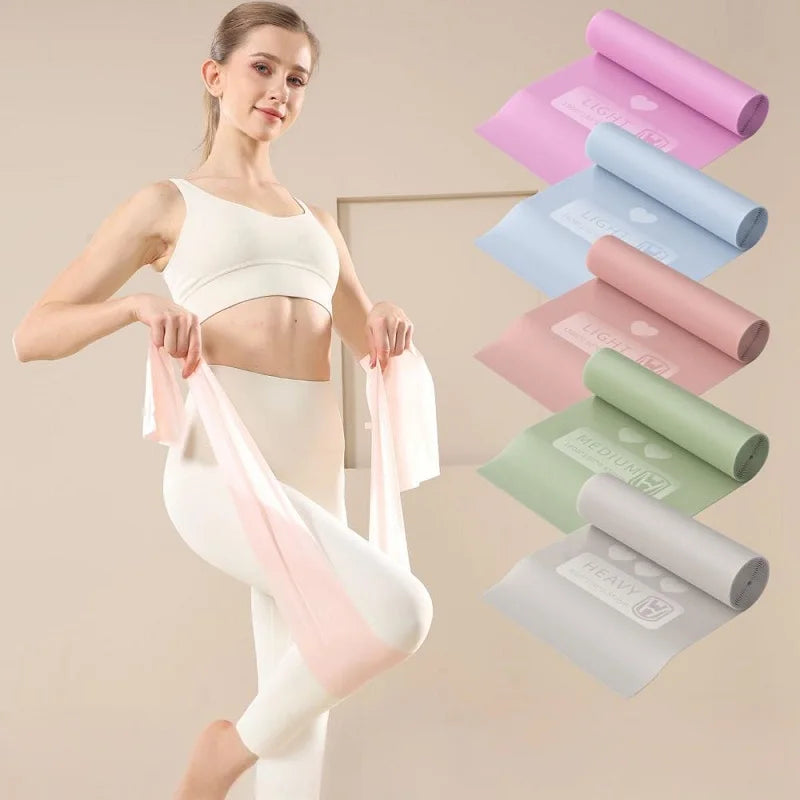 Yoga Resistance Bands for Working Out Exercise Bands Physical Therapy Outdoor Fitness Training Pilates Gym Stretch Elastic Band