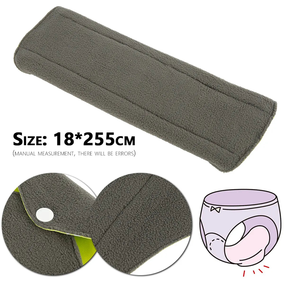 5-16Pcs Women's Reusable Menstrual Pads Absorbent Menstrual Panties  Super-Absorbent Soft and Comfortable Bamboo Sanitary Pads