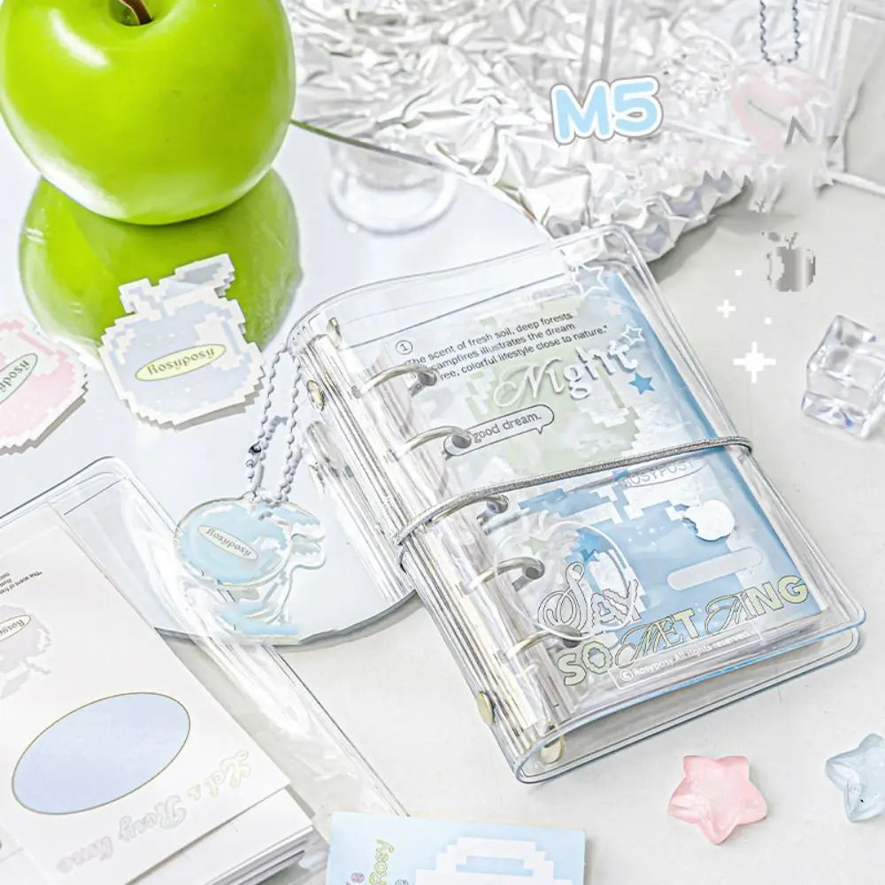 Stationery Hand Ledger M5 Pocket Binder Notebook Mini Twill Loose-leaf Notebook Binder Diary Hand Account Book School