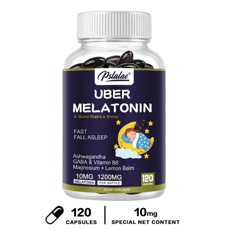 Melatonin Capsules - Support Nervous System and Brain Health, Improve Sleep Quality, Promote Relaxation, and Enhance Immunity