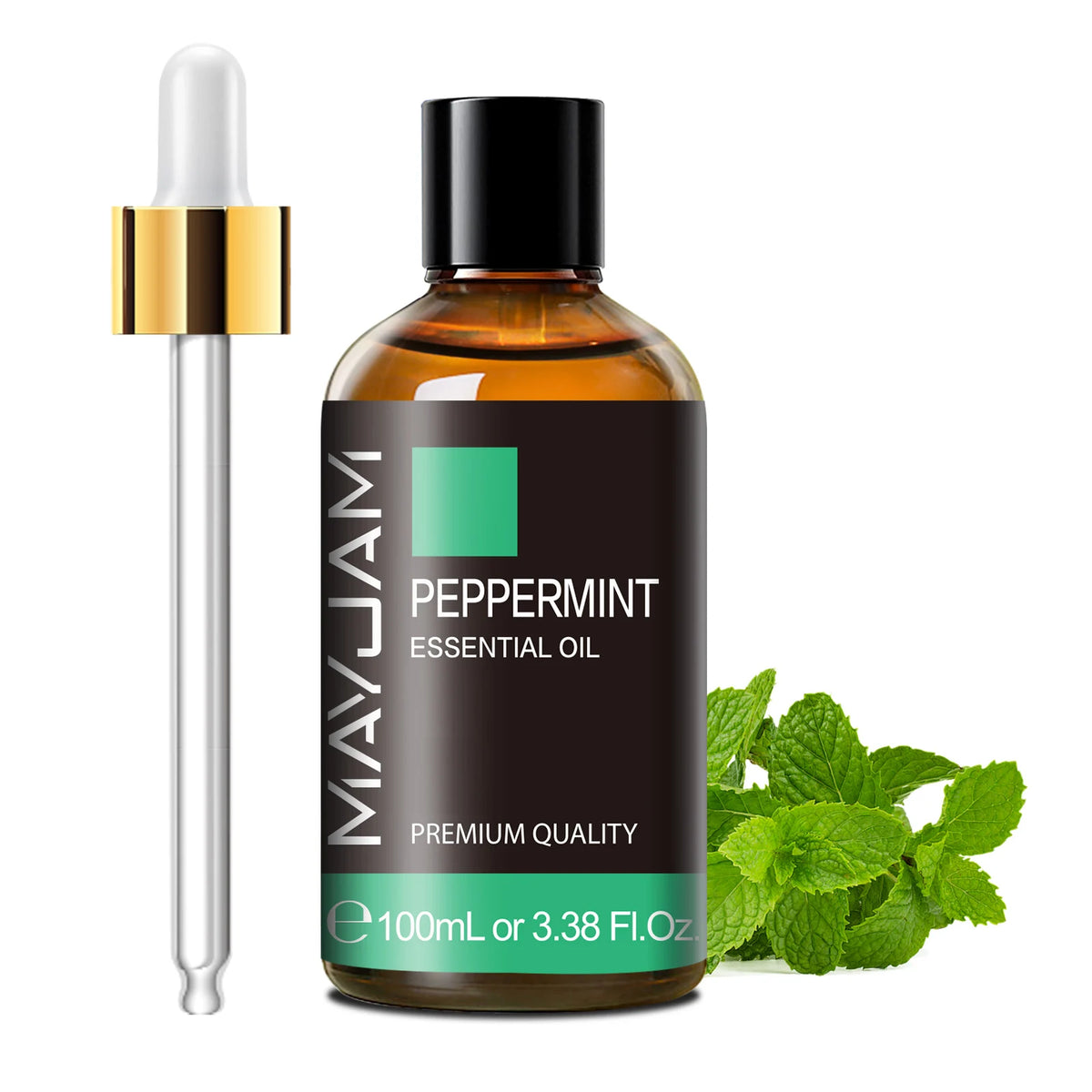 MAYJAM 100ml Pure Essential Oil with Glass Dropper, Aromatherapy Essential Oils Lavender Eucalyptus Rosemary Vanilla Aroma Oil