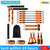 Pilates Bar Kit W/ Resistance Bands Multifunctional Pilates Bar Portable Yoga Pilates Stick Home Gym Strength Training Equipment