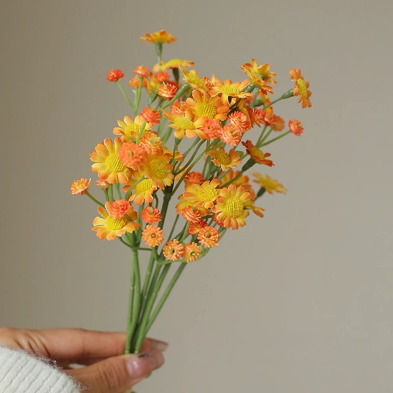 Chamomile artificial flower European dining table small daisy fake flower home outdoor decoration Ono chrysanthemum silk flower