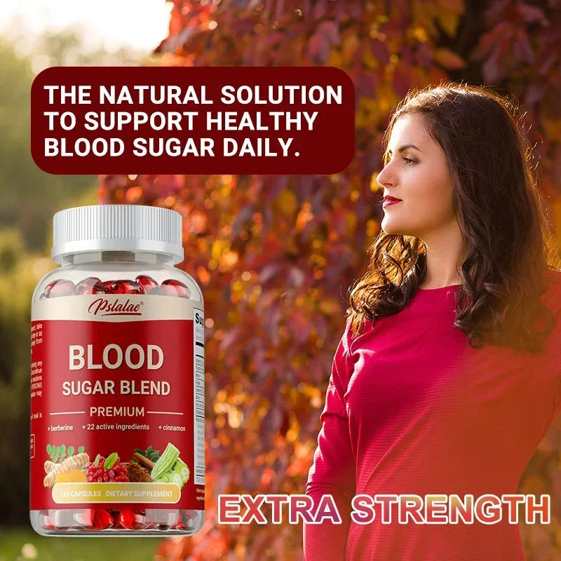 Blood Sugar Blend Capsules - Metabolic Health and Energy, Antioxidant, Maintains Healthy Blood Sugar