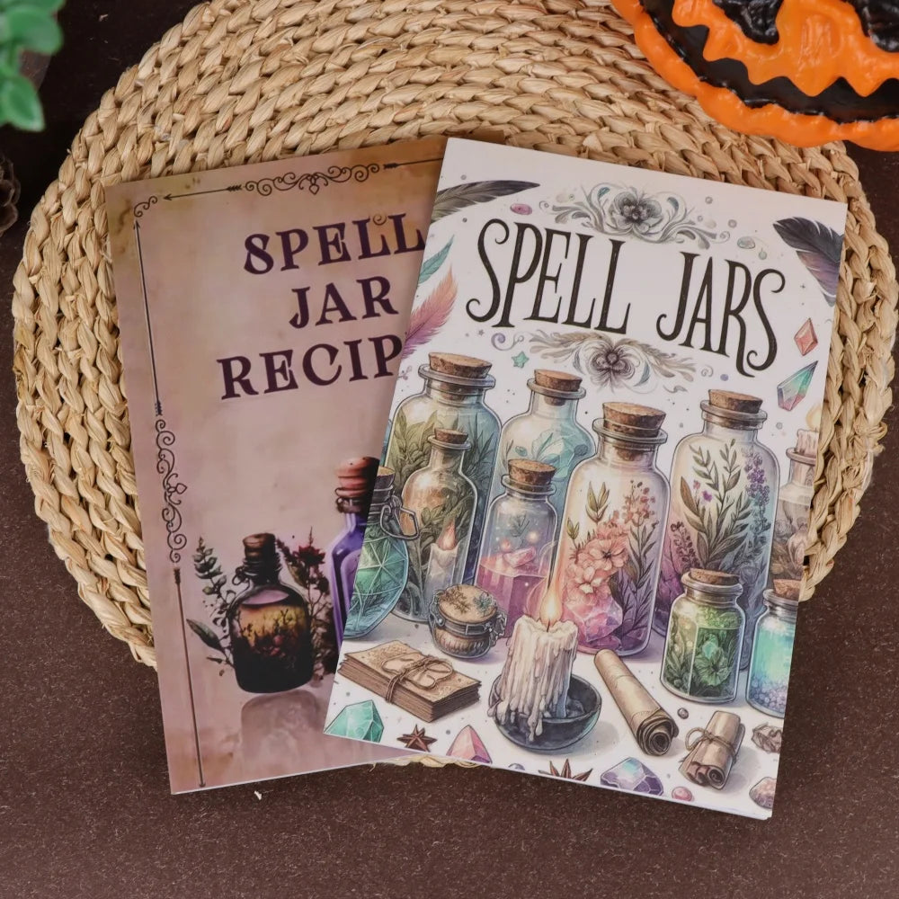 2 Ancient Herbal Magic Books - Detailed Picture Guide to Magical Herbs - Perfect for Birthdays, New Years, and Party Decorations