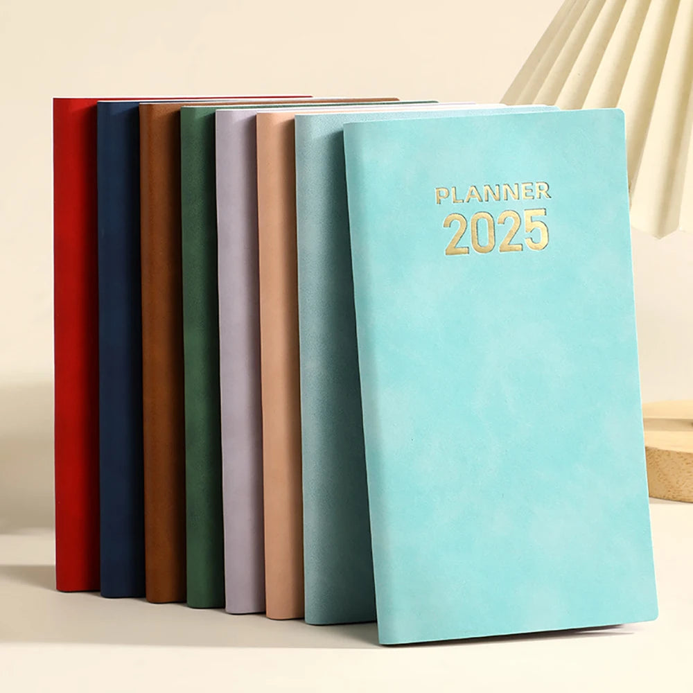 2025 A6 Notebook Notepad Daily Weekly Agenda Planner Notebooks Stationery Office School Supplies
