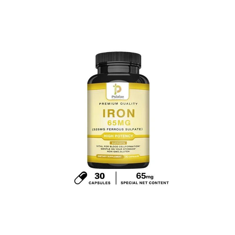 Iron Supplement 65 Mg (325 Mg Ferrous Sulfate) - Dietary Supplement To Support Red Blood Cells