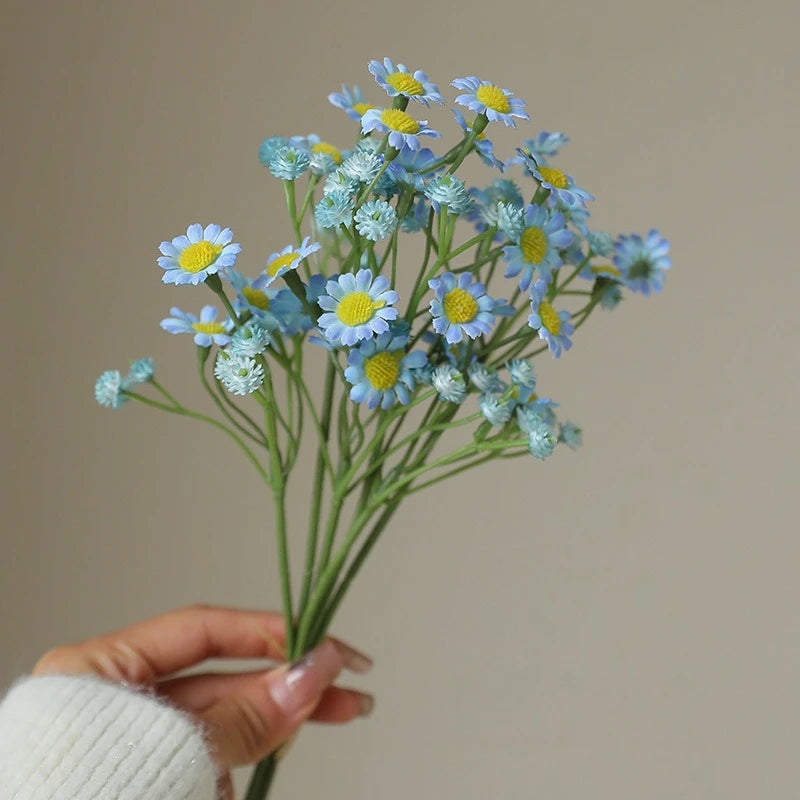 Chamomile artificial flower European dining table small daisy fake flower home outdoor decoration Ono chrysanthemum silk flower