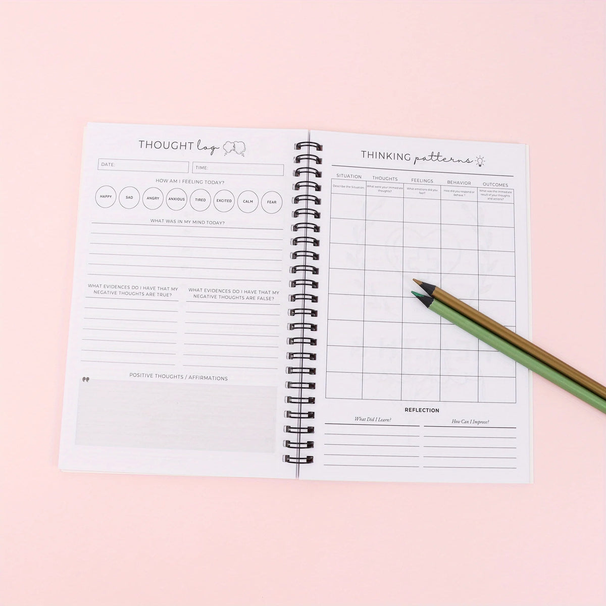 Adult Mental Health 6-in-1 Self-care Diaries Cognitive Behavior Exercises Relaxation Techniques And Daily Health Plans Book