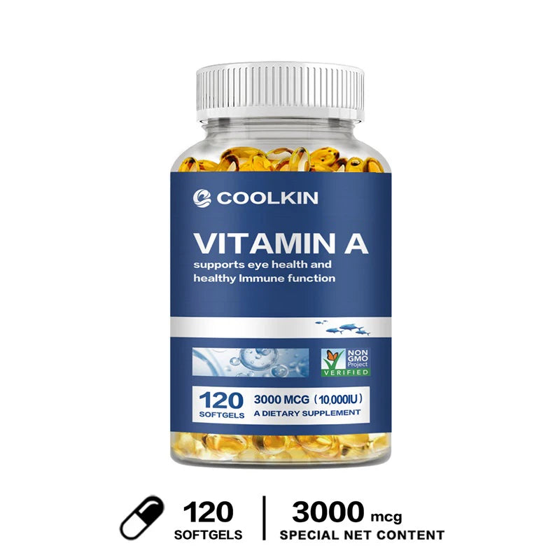 Vitamin A 10000 IU - Supports Eye and Skin Health and Boosts Immunity