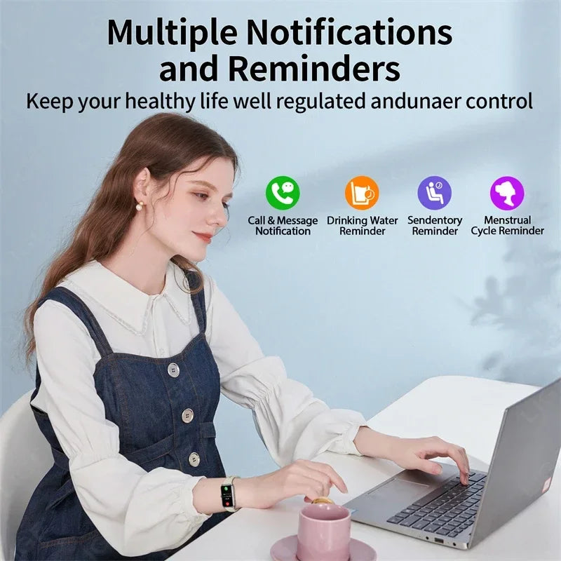 2025 Fitness Tracker Watches for Women Men with Heart Rate Monitor Sleep Tracker IP68 Waterproof Pedometer 1.47" Smart Watch Man