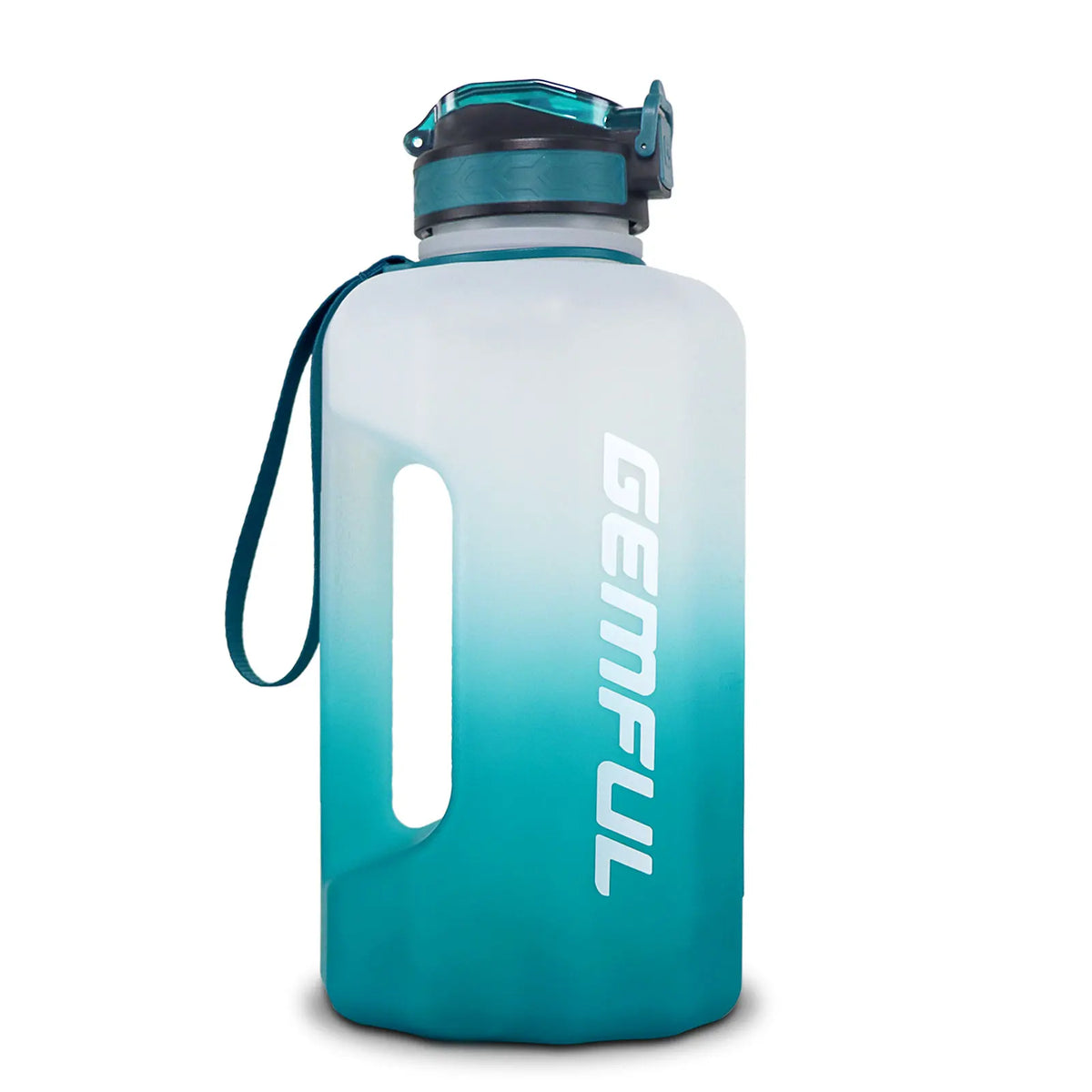 2.2 Liter Water Bottles with Straw Times to Drink Durable Sports Big Jug with Handle Leakproof BPA Free Reusable for Adults