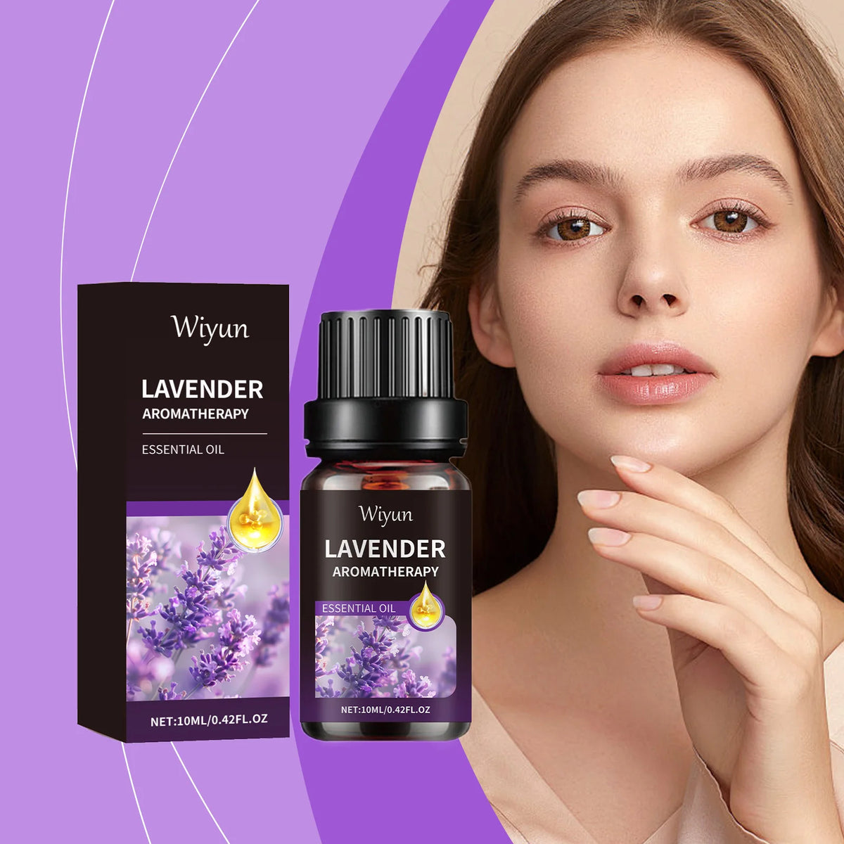 Lavender Essential Oil Moisturizing Nourishing Face Skin Hair Soft Shine Multi-functional Care Oil