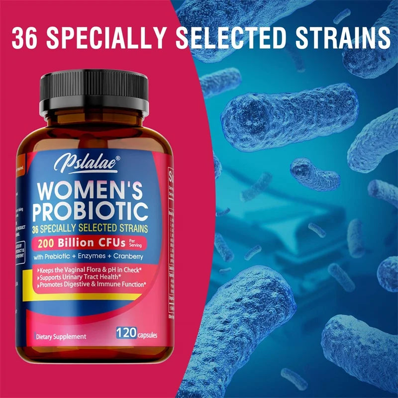 Probiotics for Women - with Prebiotics, Enzymes &amp; Cranberry, Vaginal Health, Urinary Tract Support, Improved Digestion