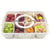 2 Grid/4 Grid /8 Grid Snack Box Container, Portable Travel Charcuterie Board with Lid, Refrigerator Food Storage Box Organizer