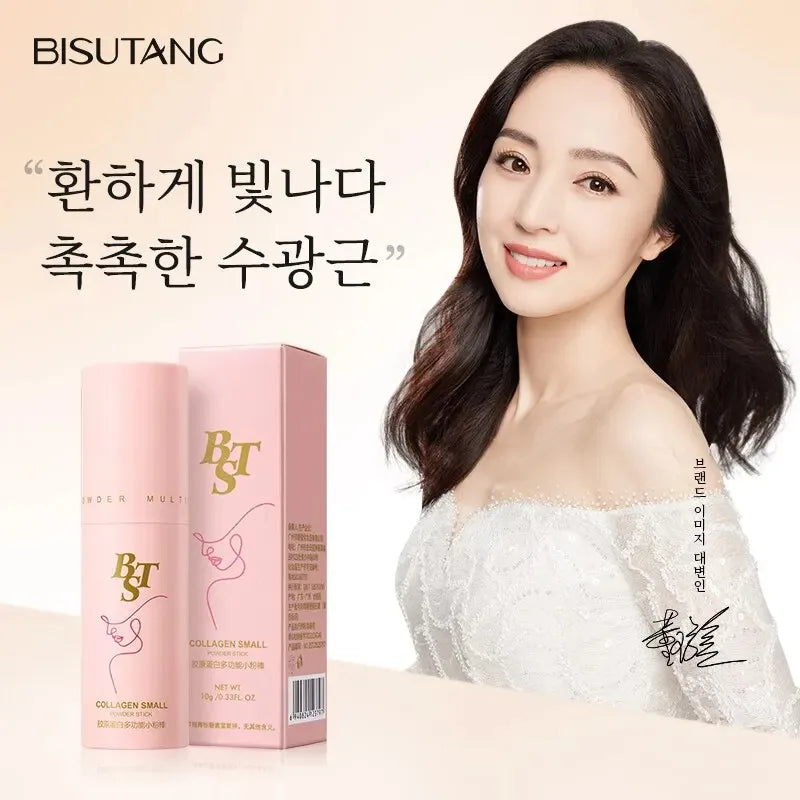 Collagen Multifunctional Powder Stick Moisturizes Moisturizes Wrinkles Tightens and Removes Neck Wrinkles Glow Youthful Radiant