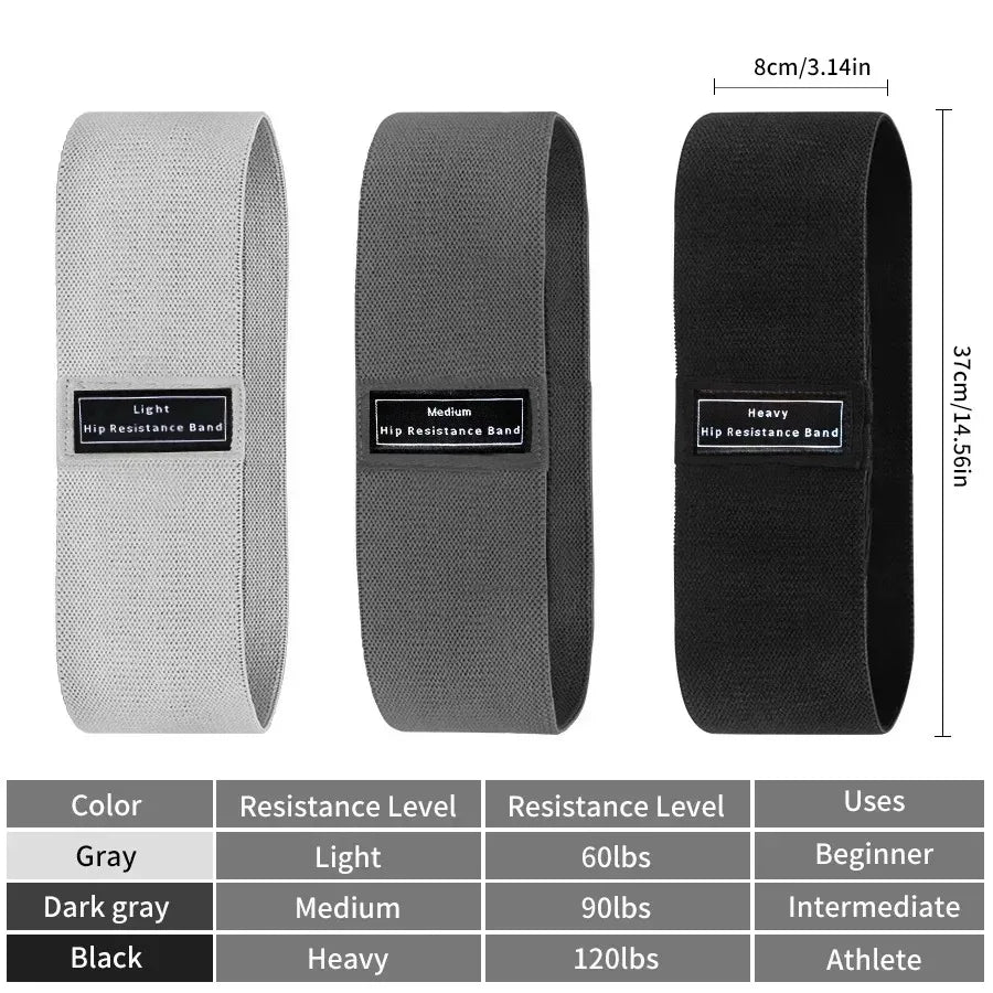Resistance Bands, Fabric Workout Bands for Women &amp; Men, Cloth Booty Resistance Loop Bands, Thick Squat Bands for Butt/Legs/Thigh