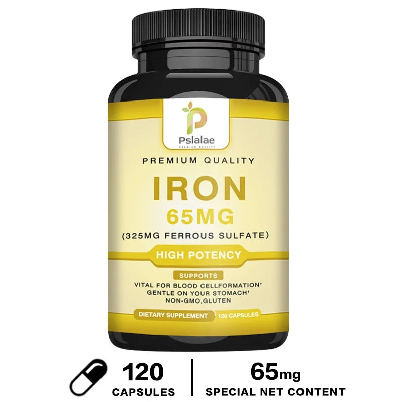 Iron Supplement 65 Mg (325 Mg Ferrous Sulfate) - Dietary Supplement To Support Red Blood Cells